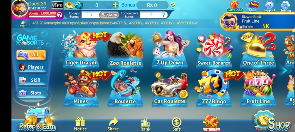 3 Patti Pearl Refer and Earn rules showing level 1 2 3 bonus structure